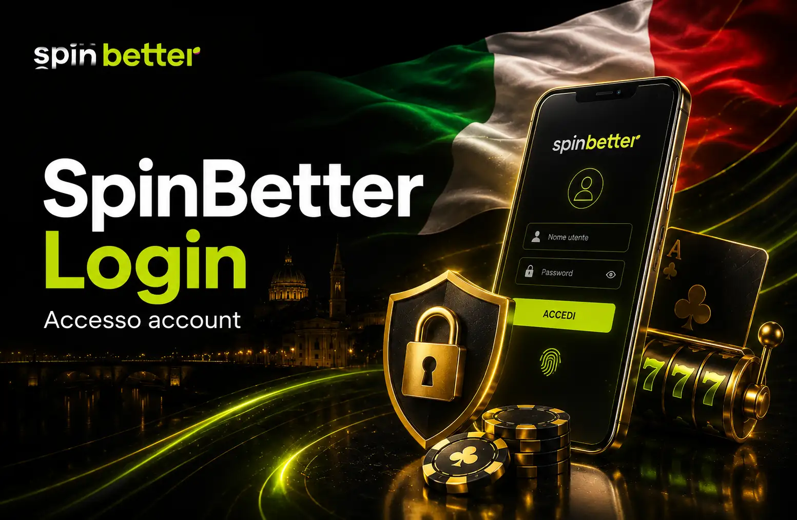 SpinBetter accesso all'account